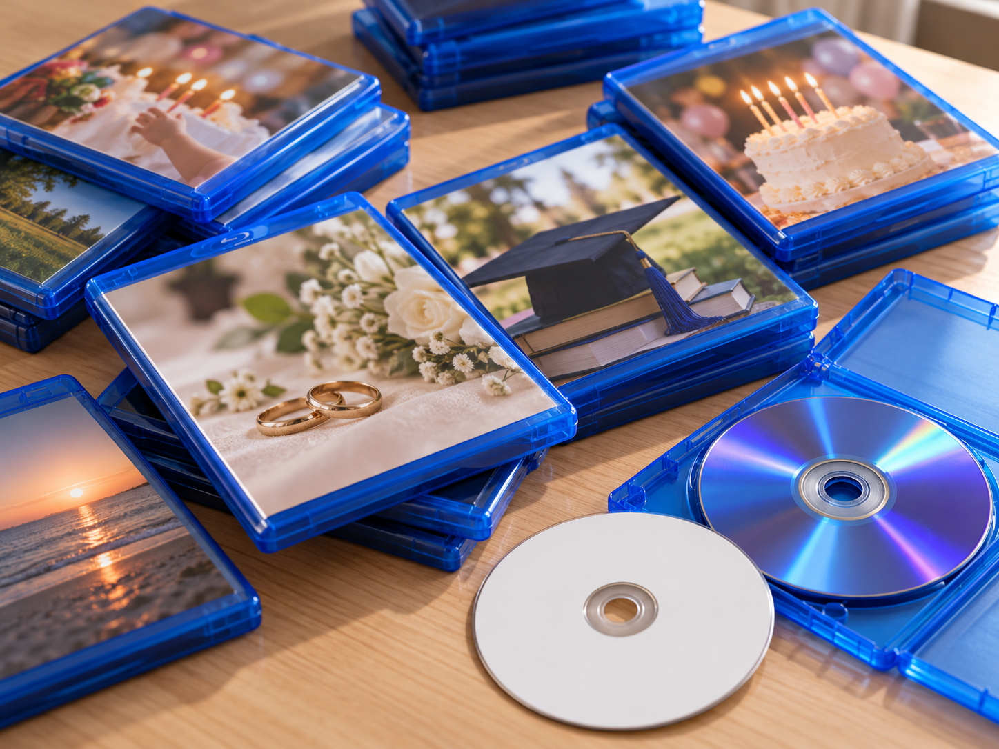 Discos Blu-ray de casamento e eventos prontos para digitalização em Taguatinga, Brasília/DF