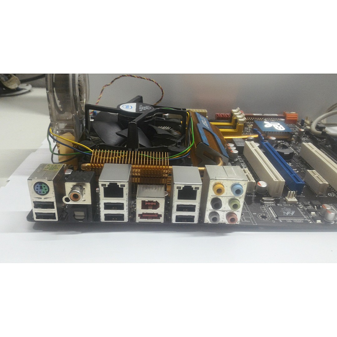 ASUS P5K-E / Core2Duo E8400 セット　動作確認済 Placa Mãe Gamer Asus P5q Deluxe + Processador Core2duo E8400 3ghz