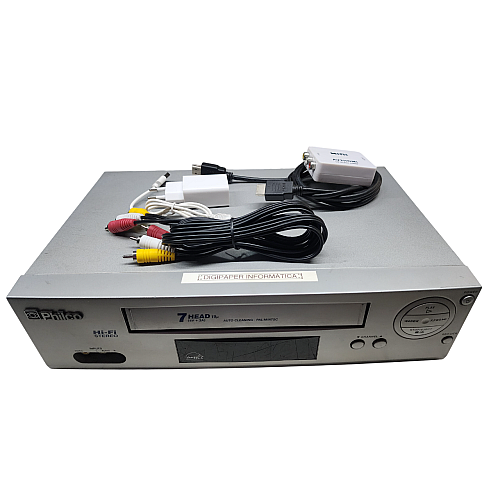 Vídeo cassete Philco PVC-HF20 com conversor HDMI