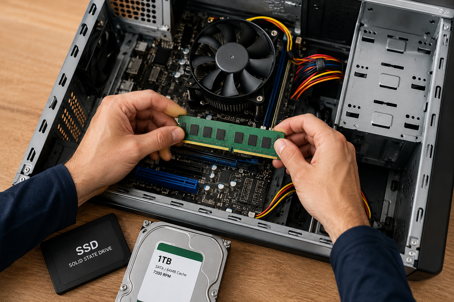 Troca de peças e upgrades